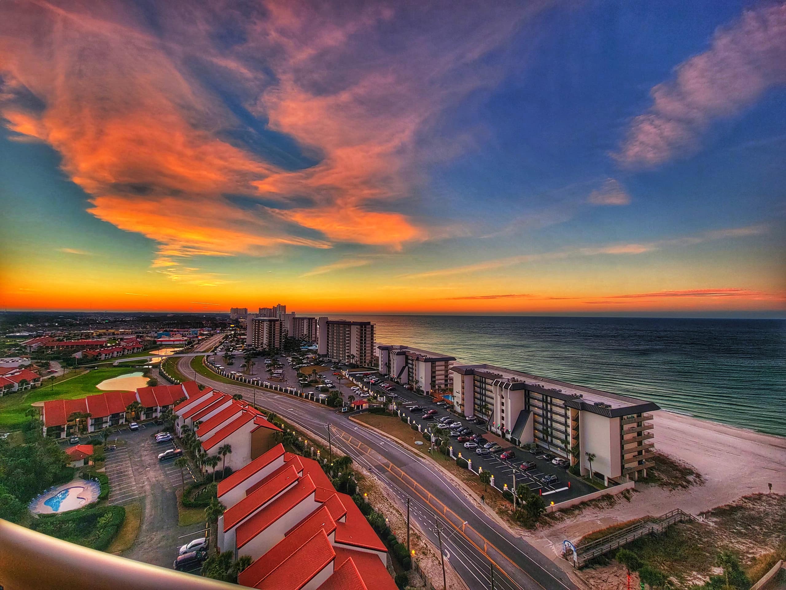 Outstanding Sunrise from your private balcony. Grand Panama 2-1006, Grand Panama Beach Resort, Tower 2.